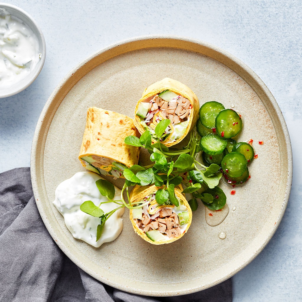 Wortel wrap met shoarma